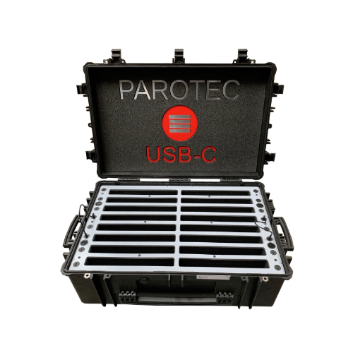 Parotec 16x Bay USB-C Laptop Charging Case